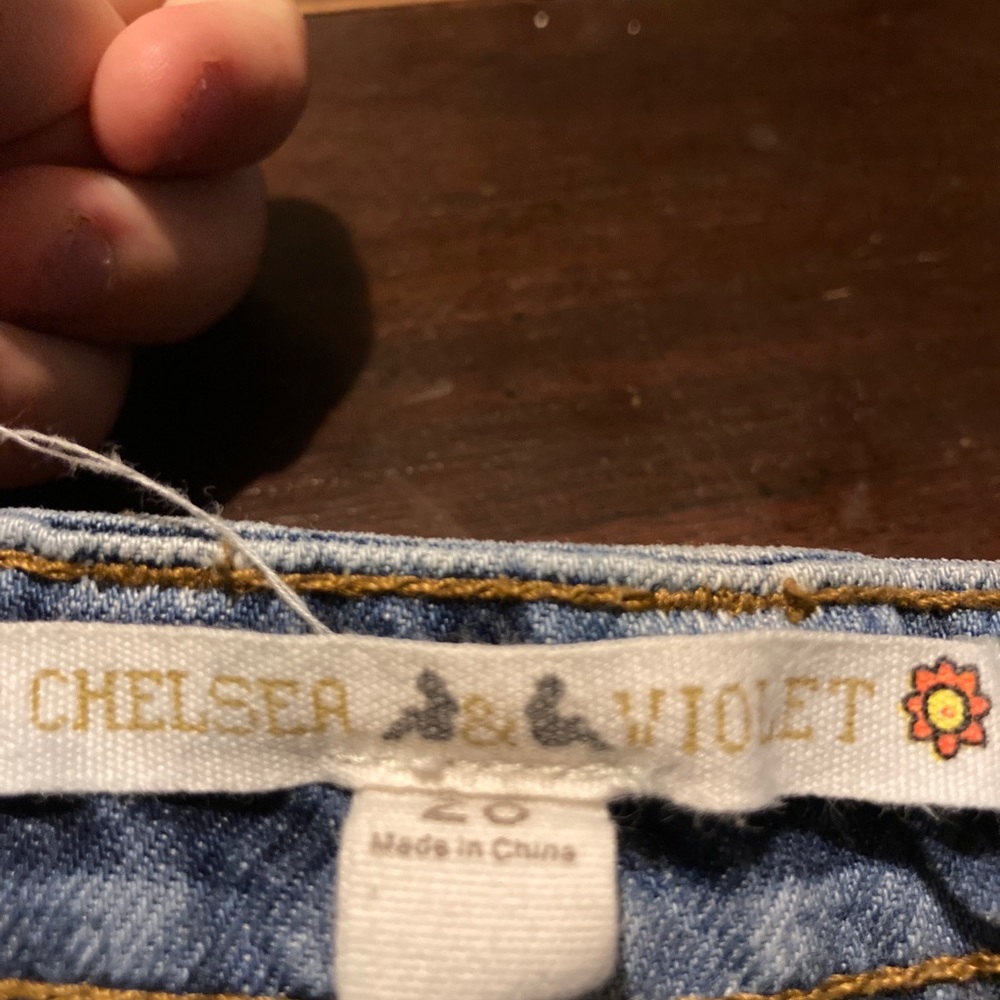 Floral Jean shorts